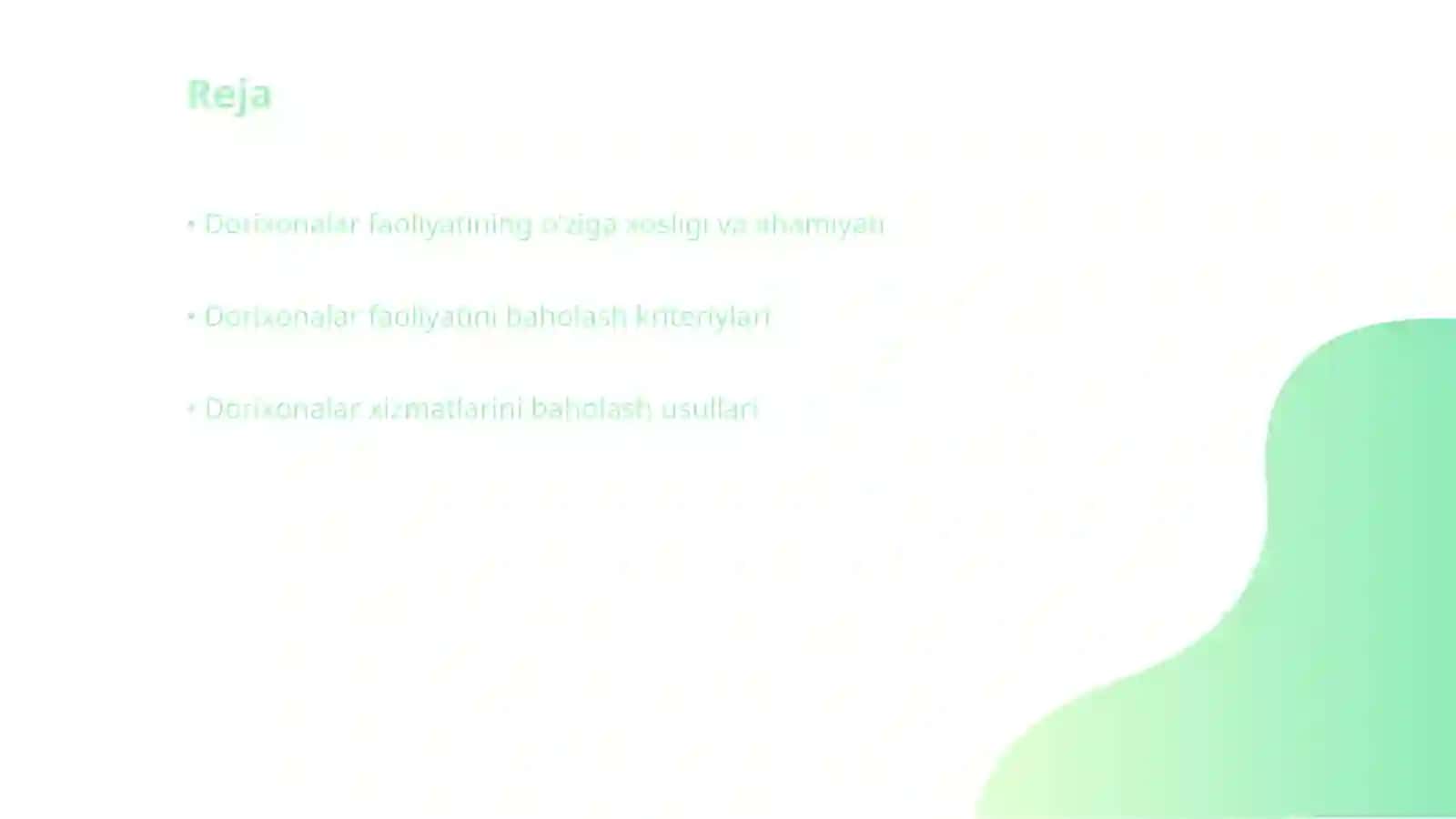 Dorixonalar faoliyatini kompleks baholash 2