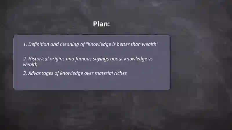 Knowledge is Better than Wealth 2