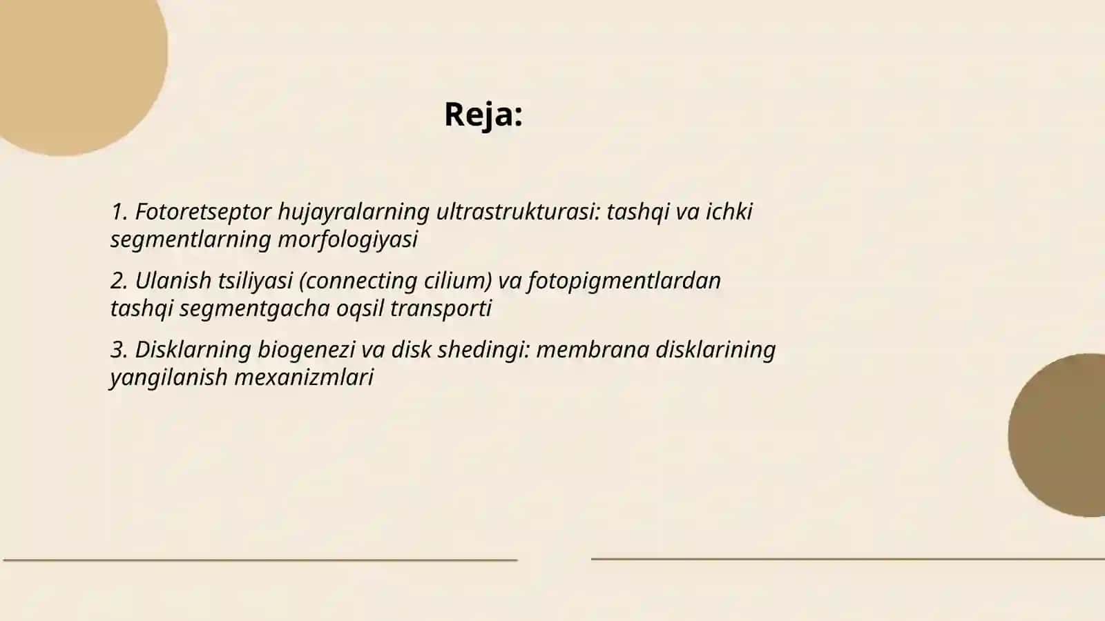 Fotoretseptor hujayralarining ultrastrukturasi va gistofiziologiyasi 2