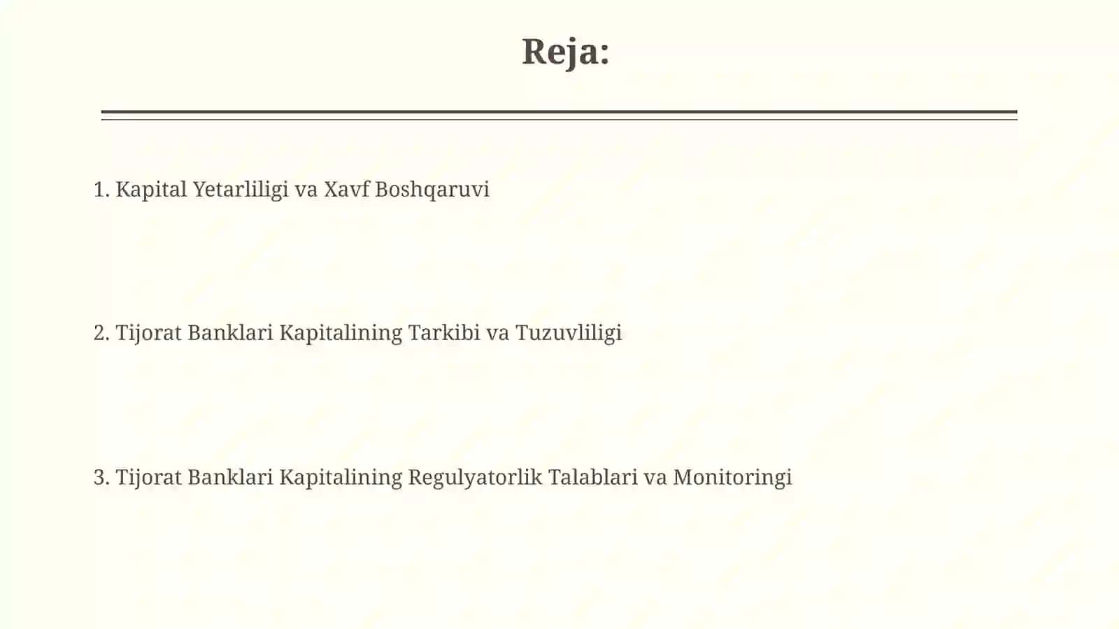 Tijorat banklari kapitalning tahlil 2