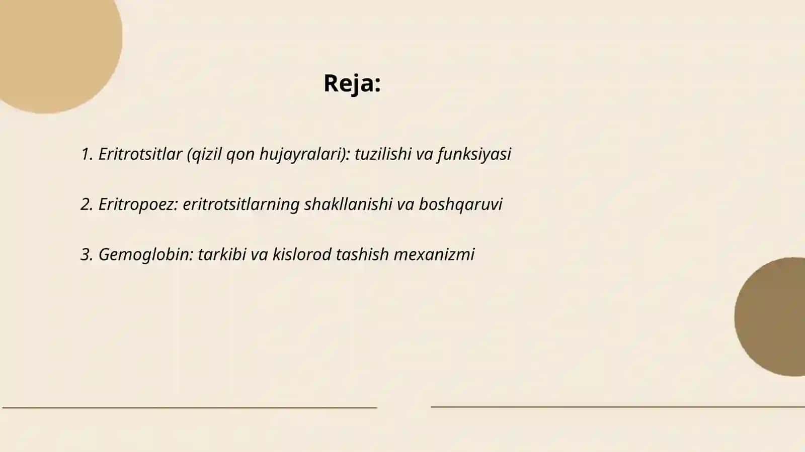 Qonning shaklli elementlari 2