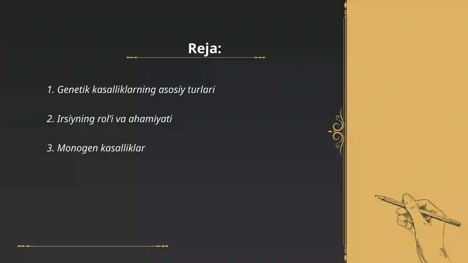 Genetik kasalliklarning asosiy turlari 2