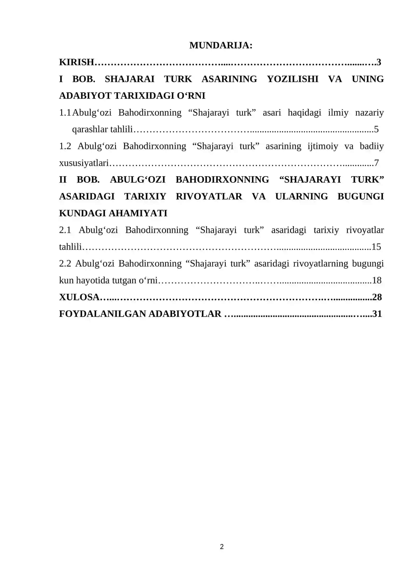 «Shajarai turk» asarida tarixiy rivoyatlarning ahamiyati 2