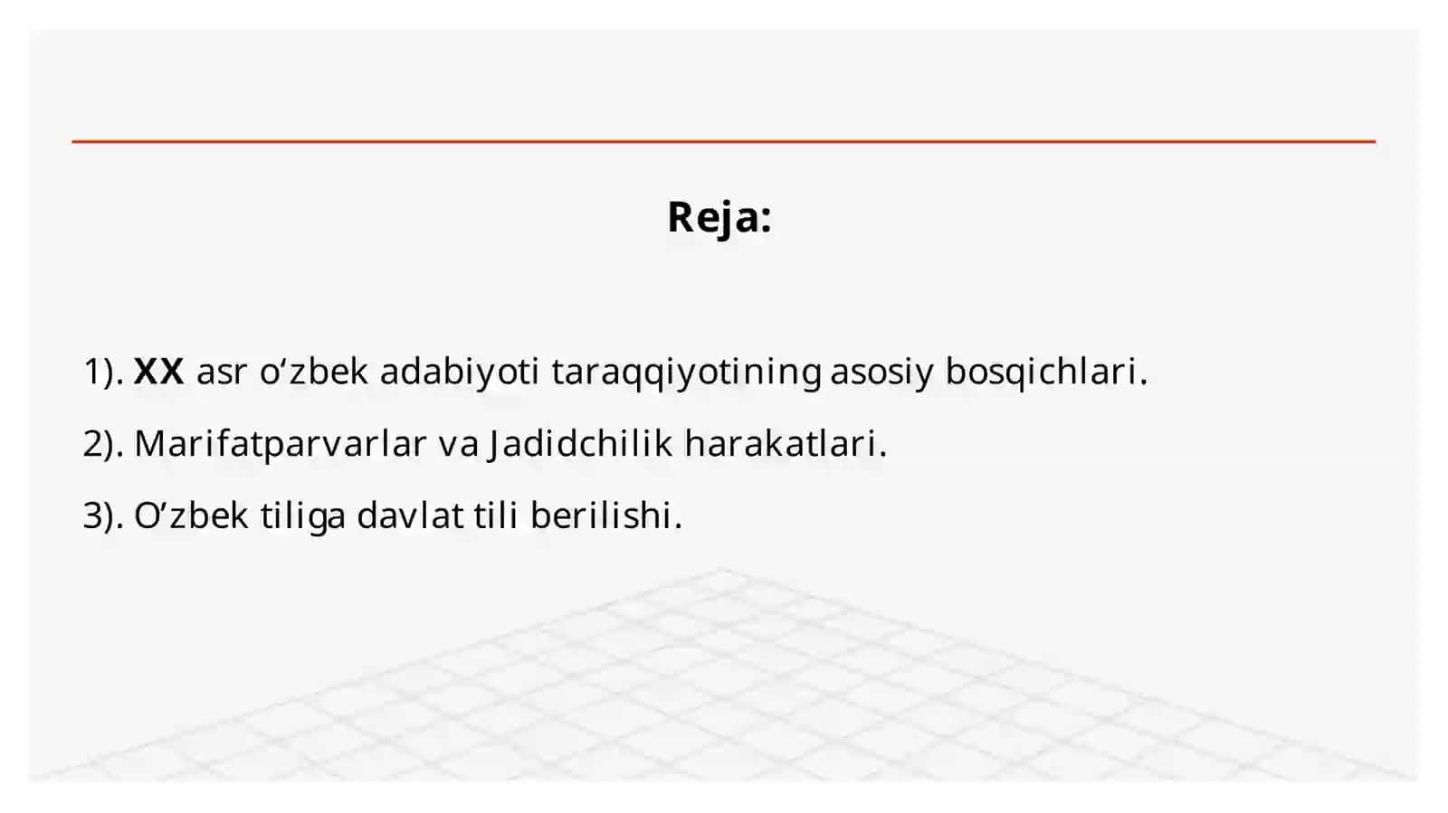 XX ASRDA O’ZBEK ADABIYOTINING TIL XUSUSIYATLARI 2
