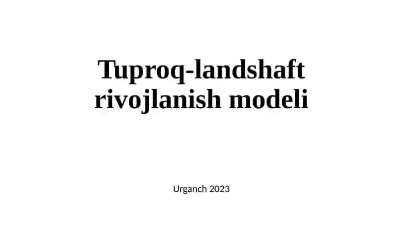 RAQAMLI TUPROQ KARTOGRAFIYASI 2