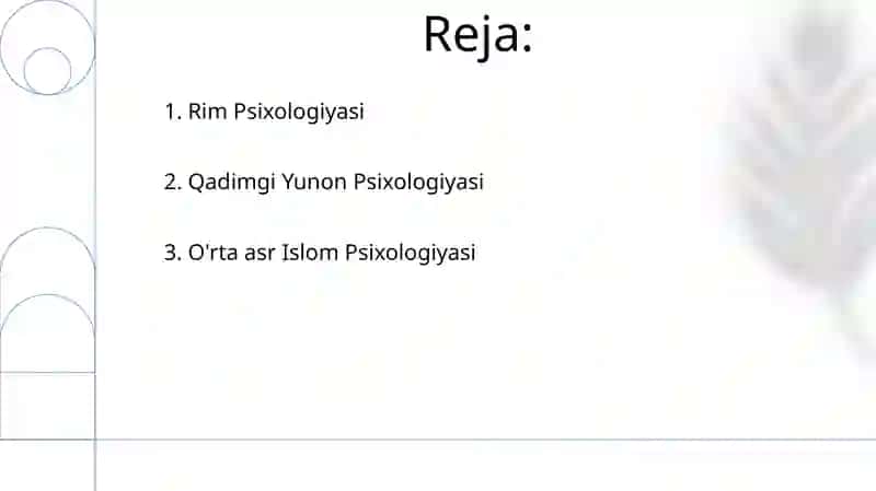 Qadimgi dunyoda va oʻrta asrlarda psixalogiya 2