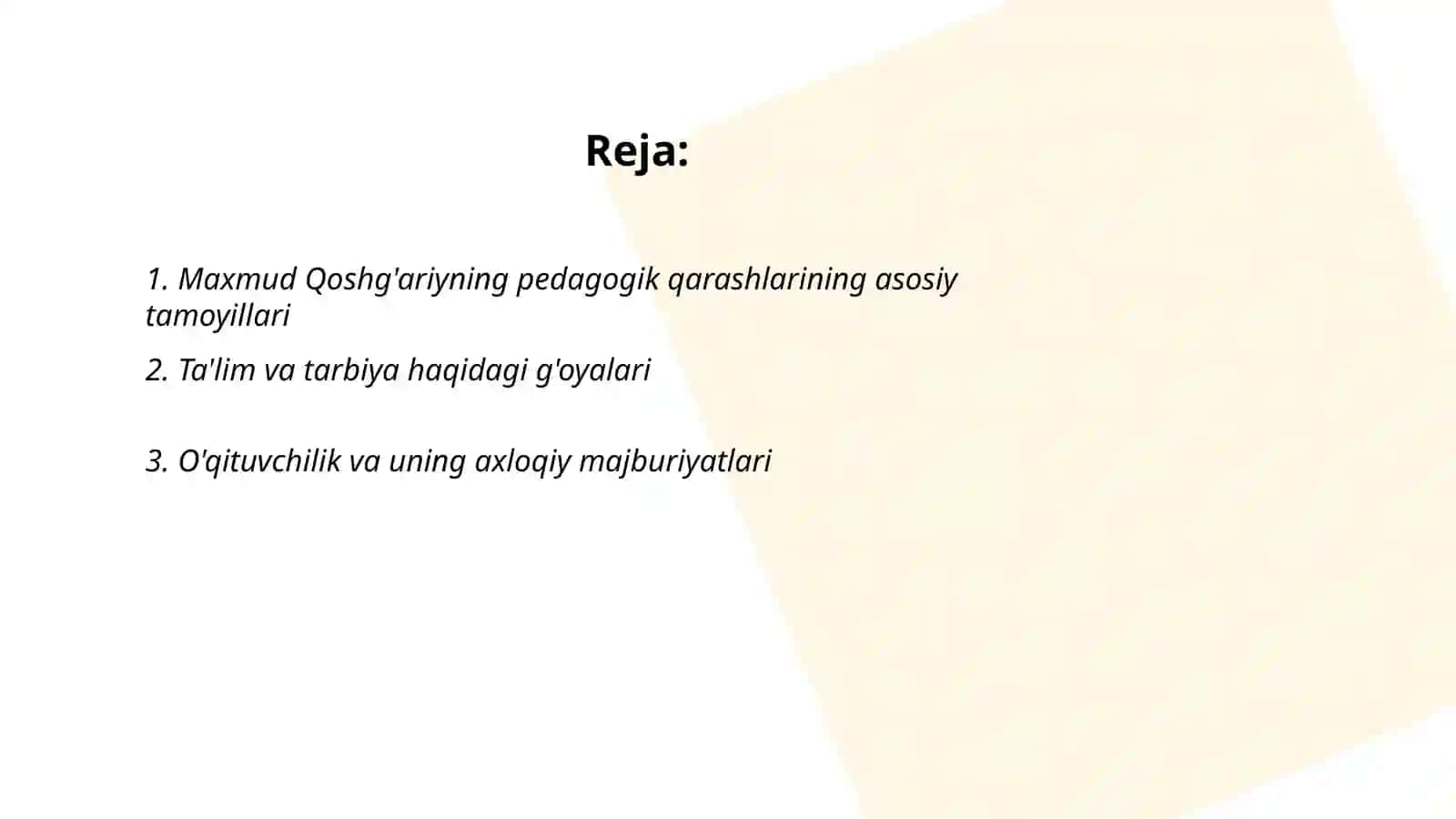 Maxmud Qoshg'ariyning pedagogik qarashlari 2