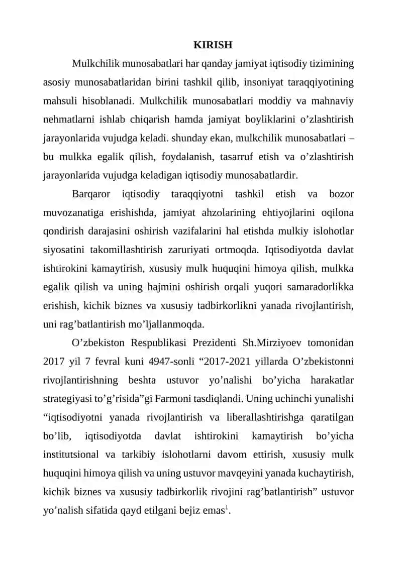 Mulk shakillari va ularga tavsifnoma 2