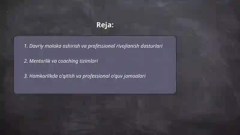 Hozirgi kunda o'qituvchilar pedagogik qobiliyatini shakllantirish imkoniyatlari 2
