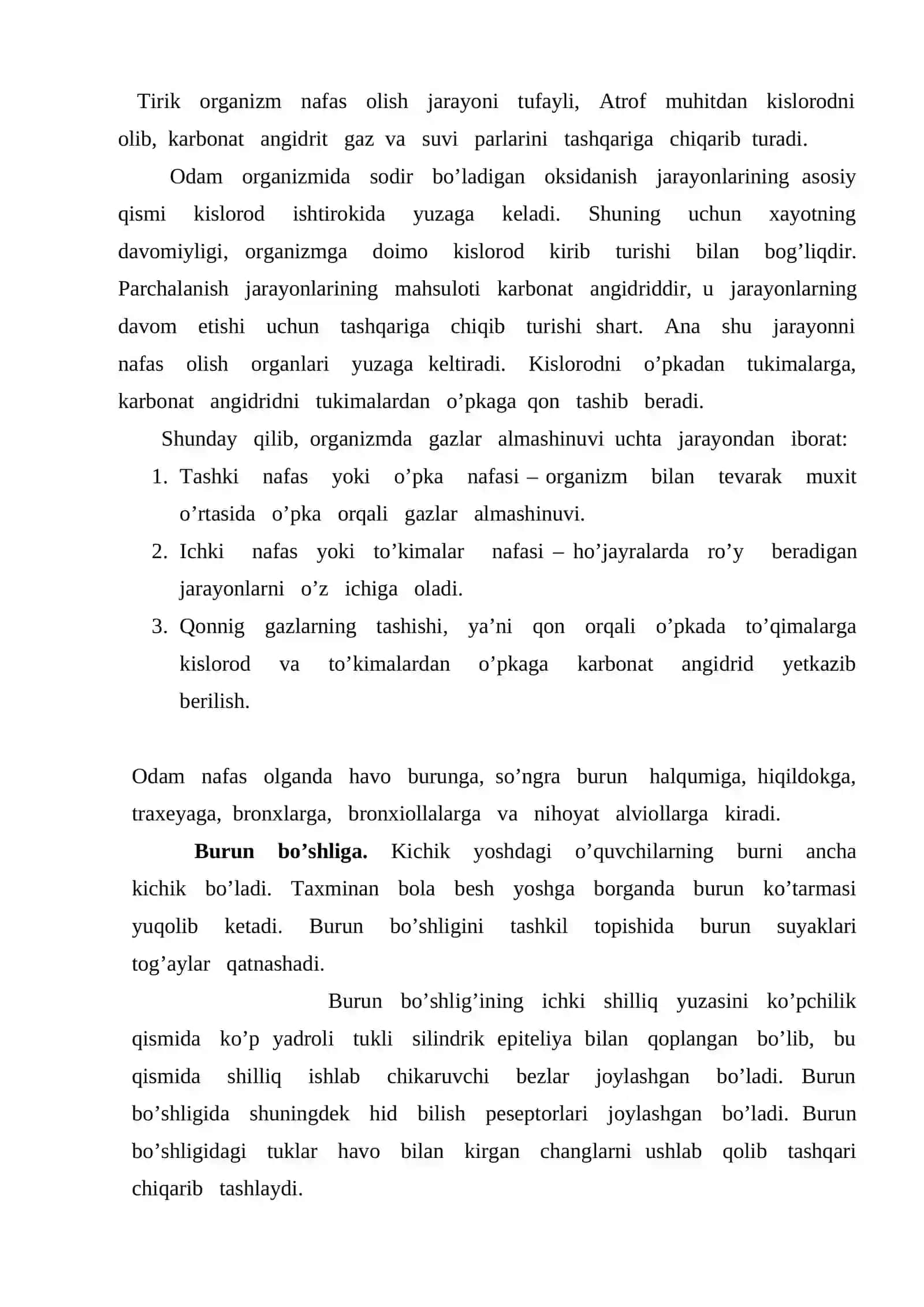 Nafas olish organlari va ovoz apparatining yosh hususiyatlari va gigienasi 2
