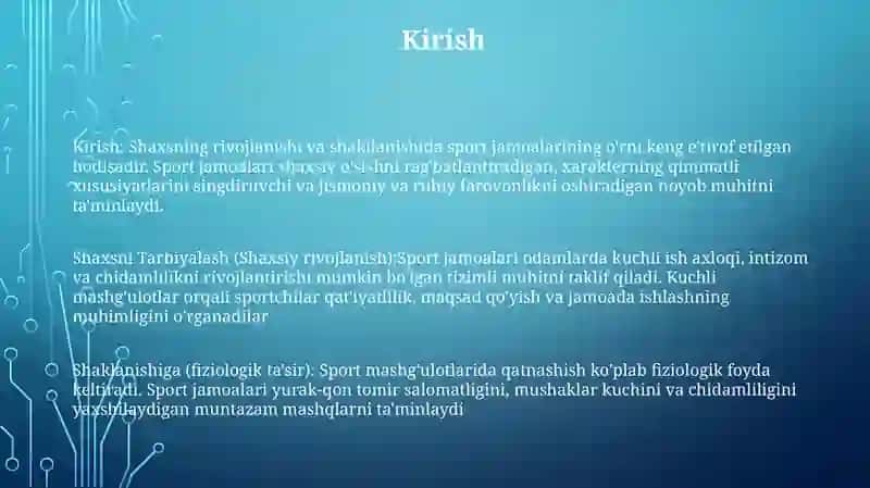 Shaxsni Tarbiyalash Va Shaklanishiga Sport Jamoasining Tasiri 2