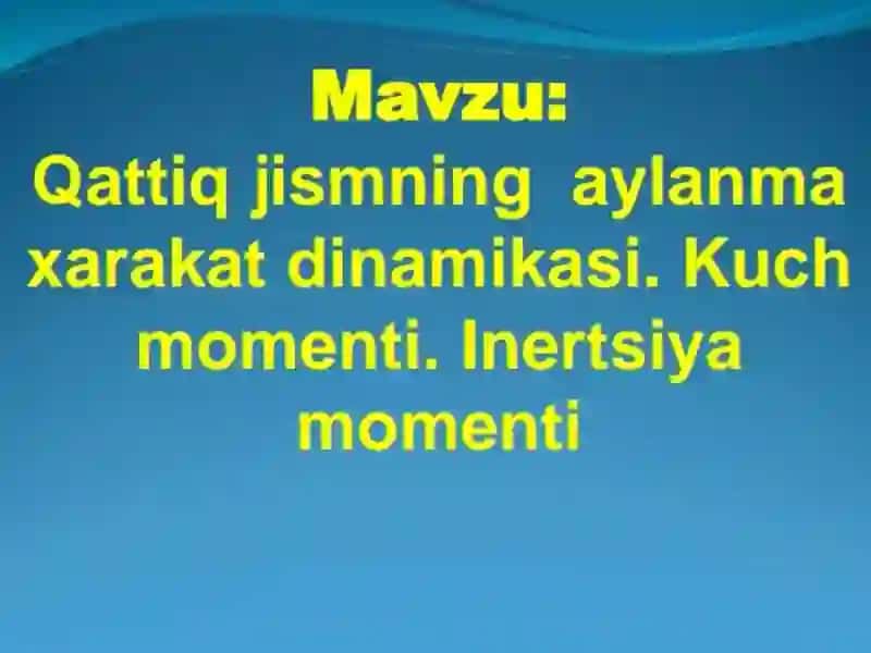 Aylanma harakat 2