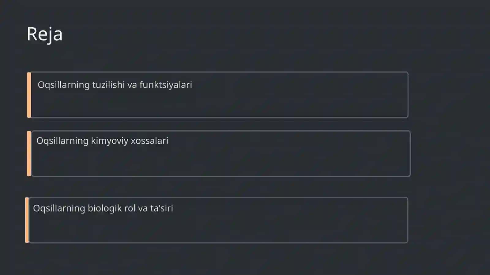 Oqsillarning kimyoviy va tibbiy biologik xossalari 2