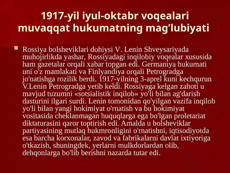 Rossiyadagi Inqilobiy Voqealar 2