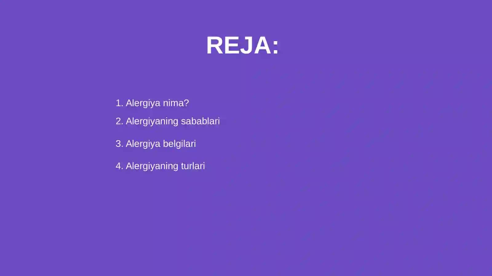 Alergiya va anafilaktika 2