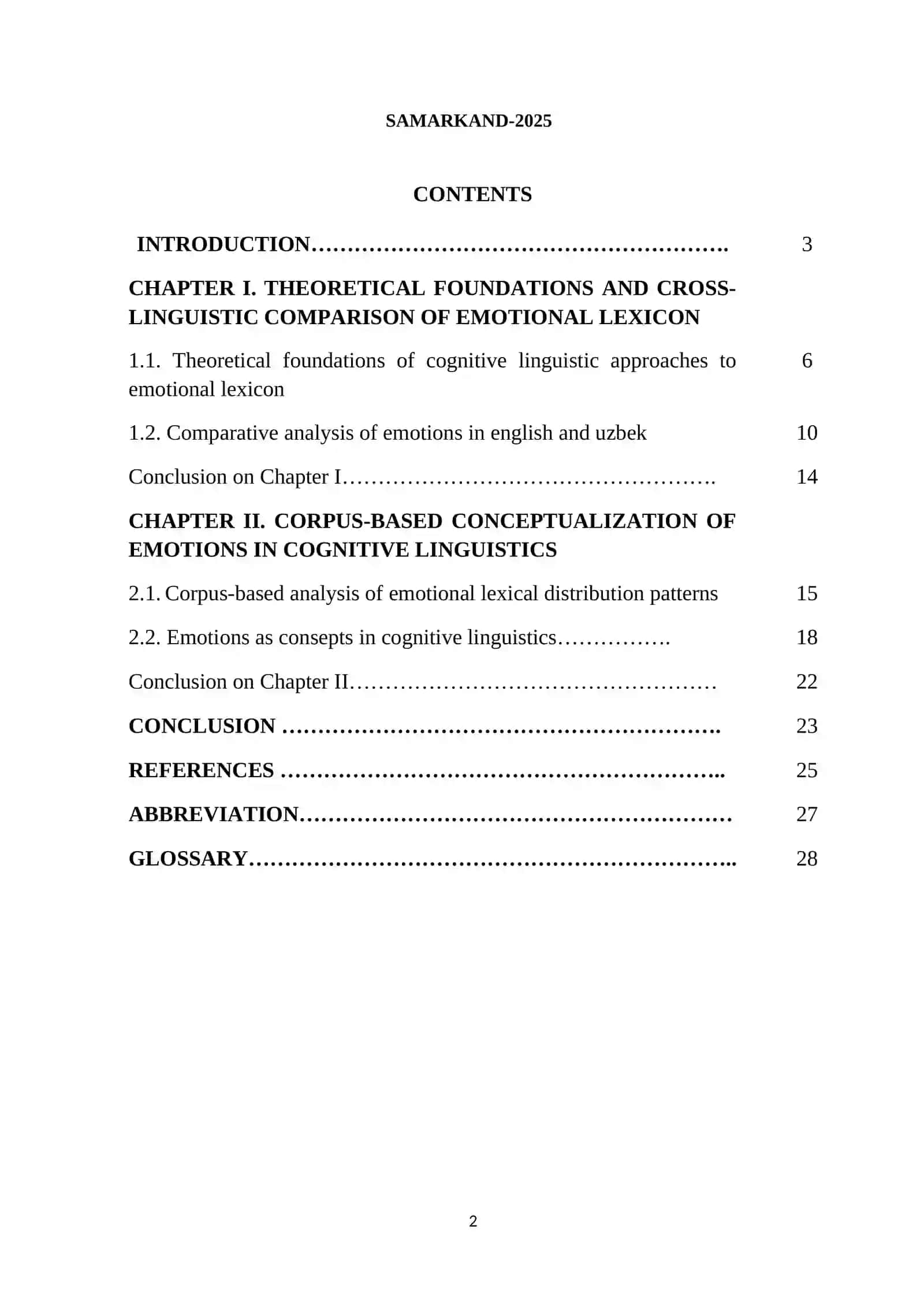 THE LEXICAL REPRESENTATION OF EMOTIONS AND FEELINGS IN ENGLISH A COGNITIVE LINGUISTICS PERSPECTIVE 2