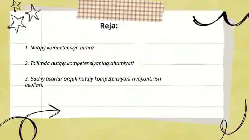 Nutqiy kompetensiyani rivojlantirishda badiiy asarlardan foydalanish 2
