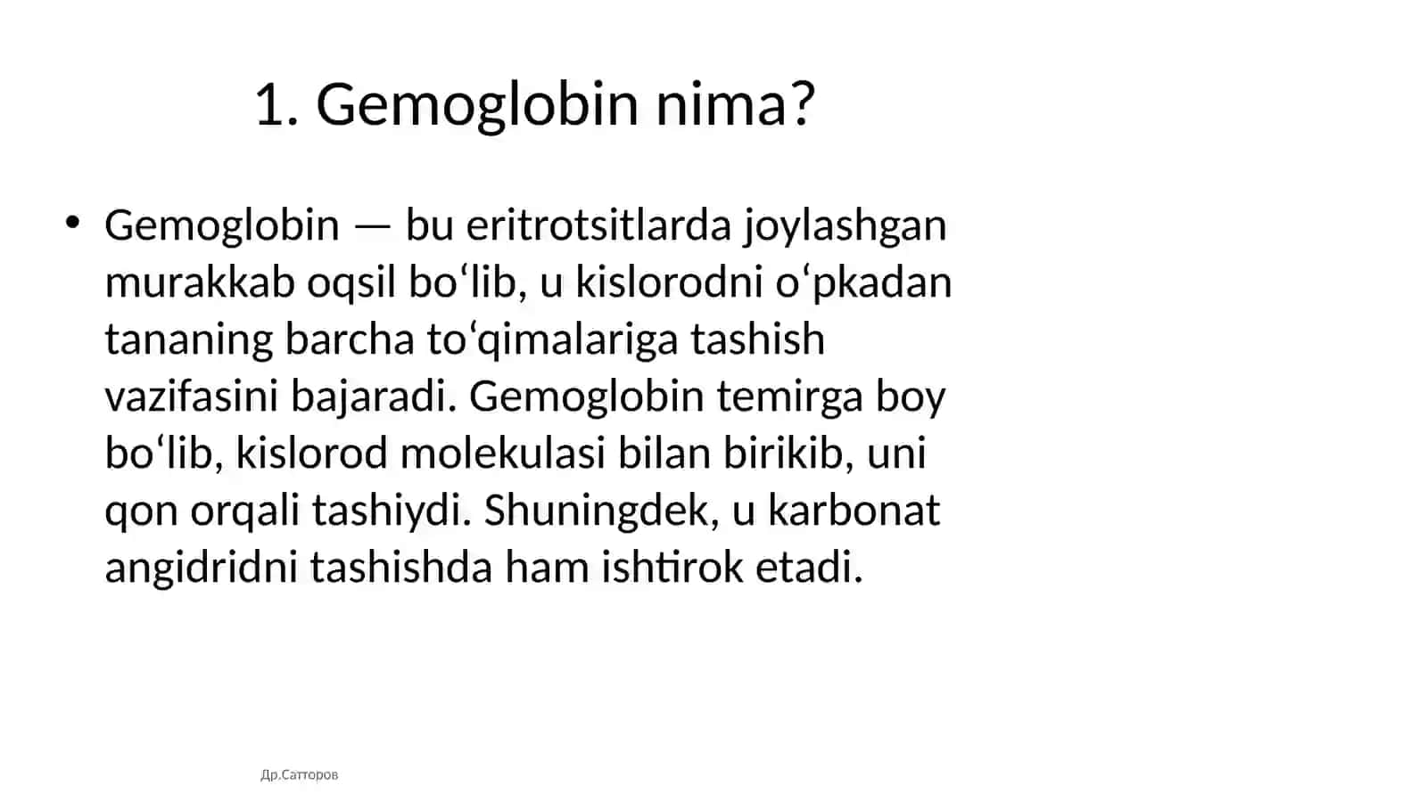 Gemoglobin va anemiya 2