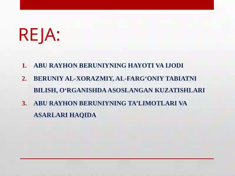 ABU RAYXON BERUNIYILMIY MEROSI 2