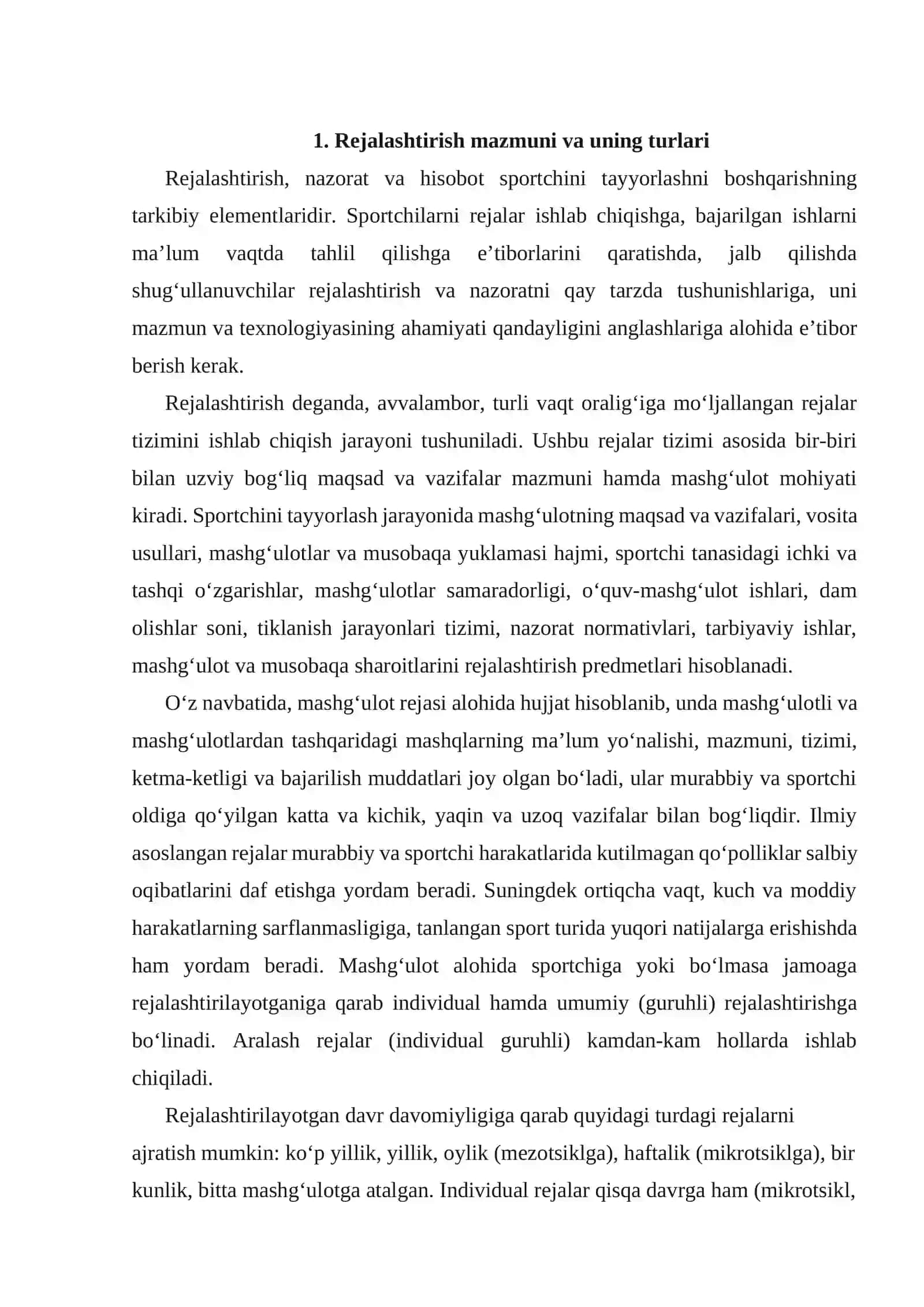 O‘quv mashg‘ulot jarayonini rejalashtirish 2