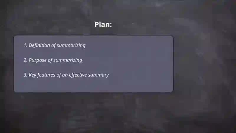 Summarizing 2