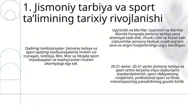 Jismoniy Tarbiya Va Sport Sohasida Talim Tamoyinlari 2
