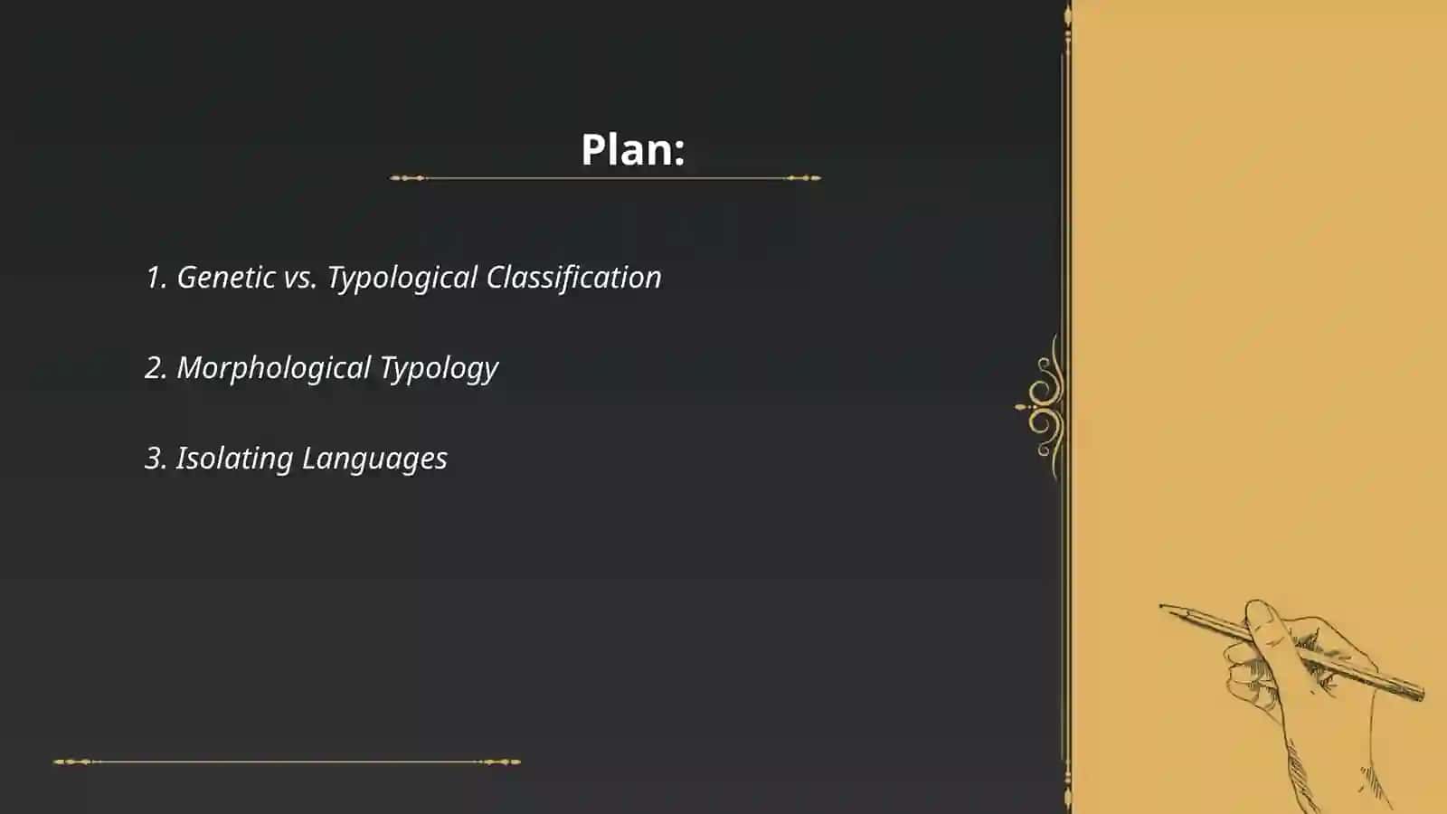 Typological classification of languages 2