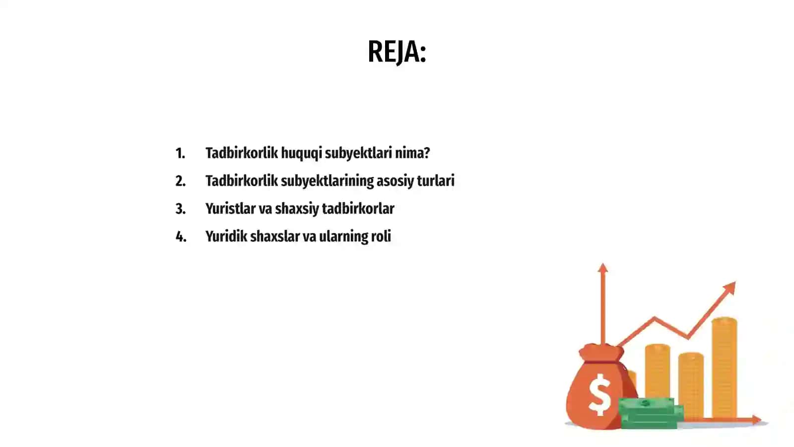 Tadbirkorlik huquqi subyektlari tasnifi 2