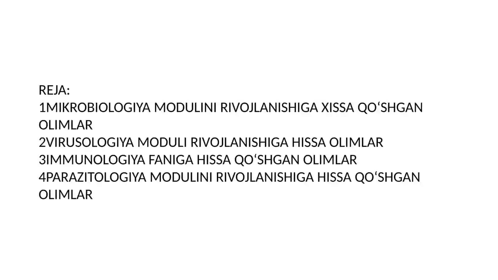Mikrobiologiya modulini rivojlanishiga hissa qoʻshgan oʻzbekistonlik yetakchi olimlar 2