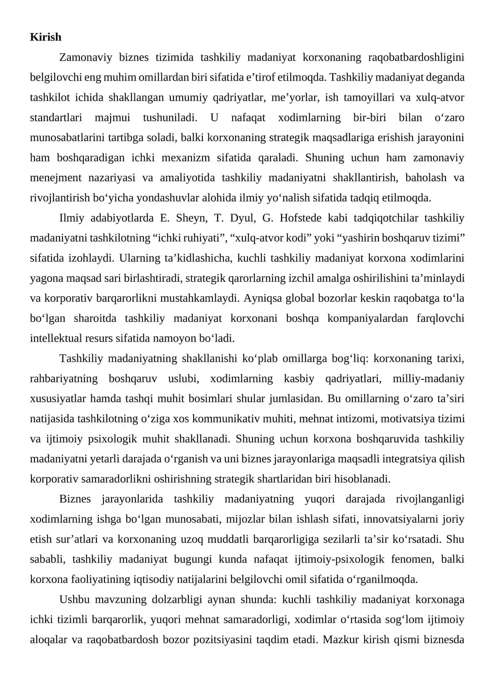 Biznesda tashkiliy madaniyat 2
