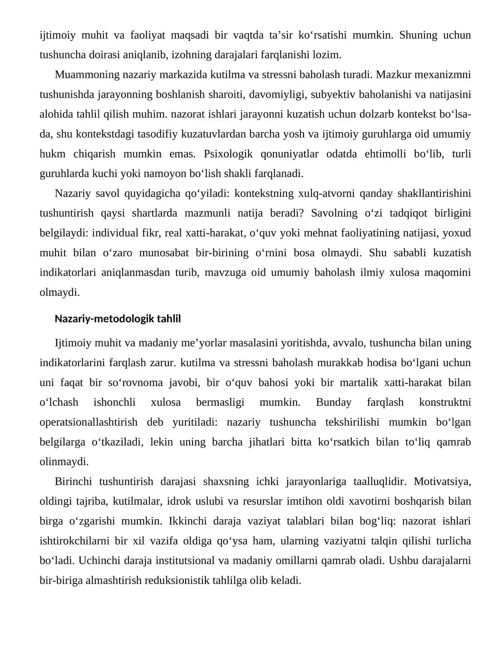 IMTIHON OLDI XAVOTIRNI BOSHQARISHNING IJTIMOIY-MADANIY OMILLARI 2