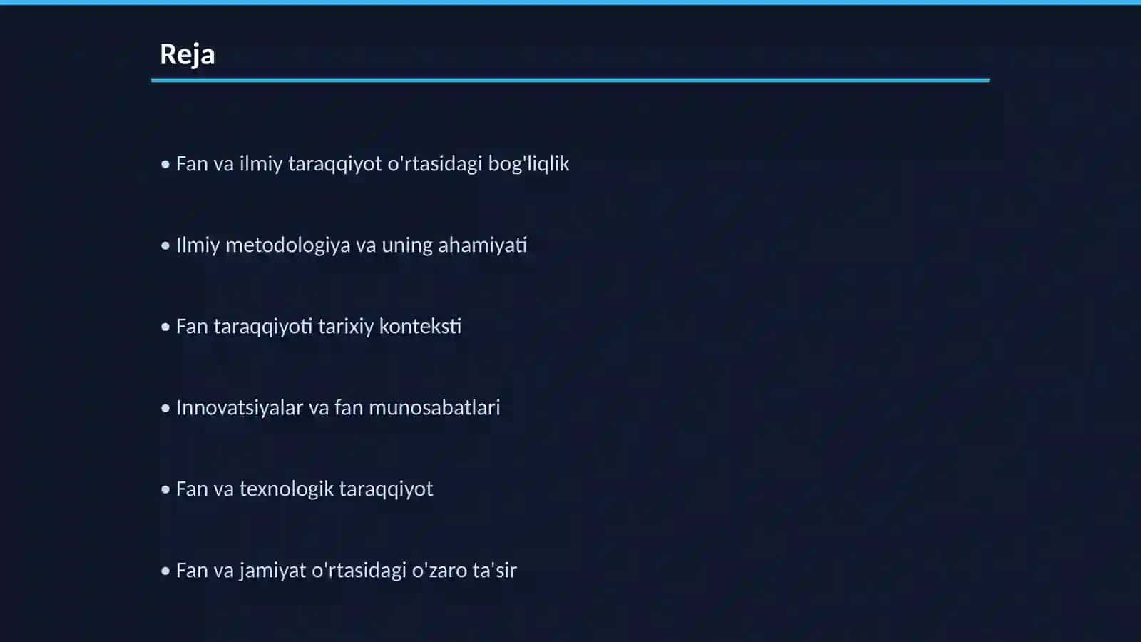 Fan ilmiy taraqqiyot shakli sifatida 2