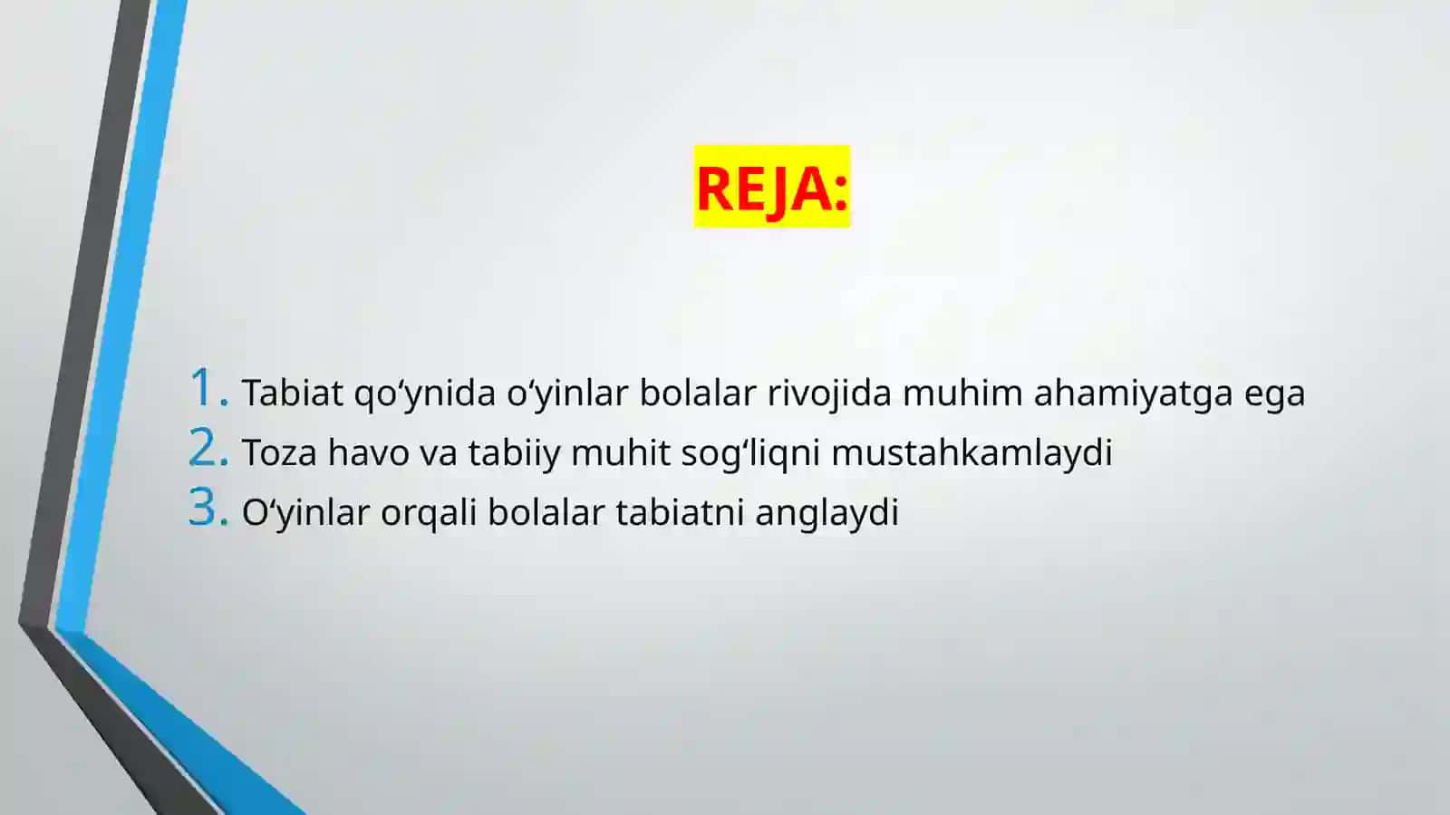 TABIAT QO’YNIDAGI TURLI O’YINLARNING MAZMUNINI YORITIB BERISH 2