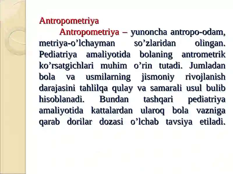 ANTROPOMETRIYA 2