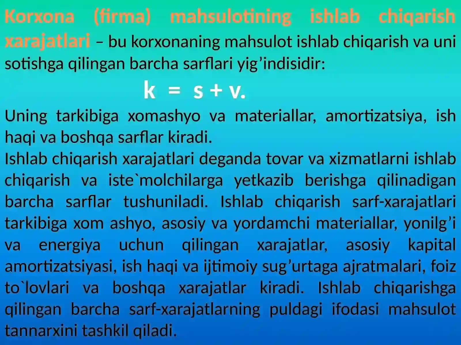 Ijtimoiy ishlab chiqarishxarajatlari 2