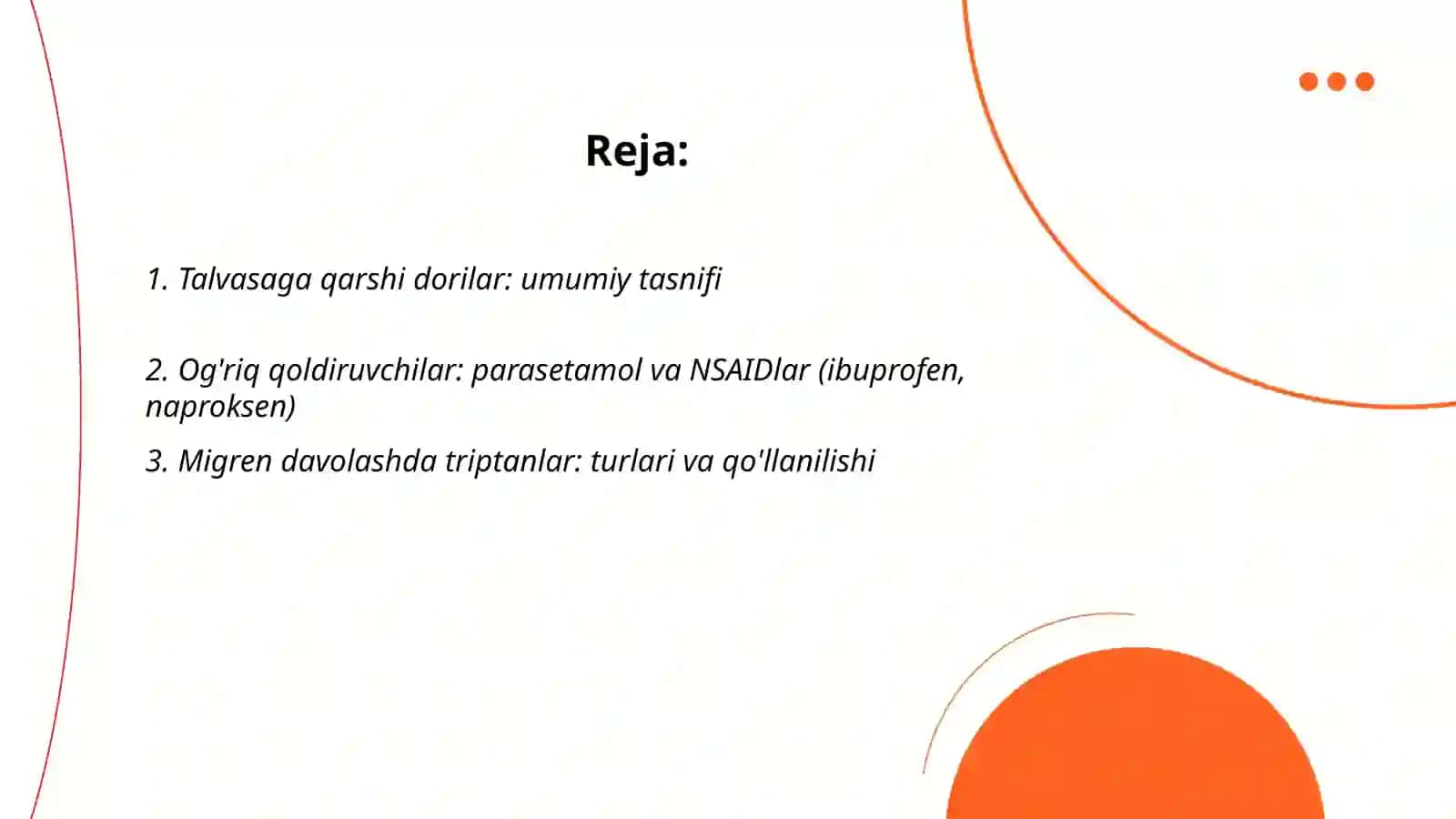 Talvasaga qarshi dori vositalar 2