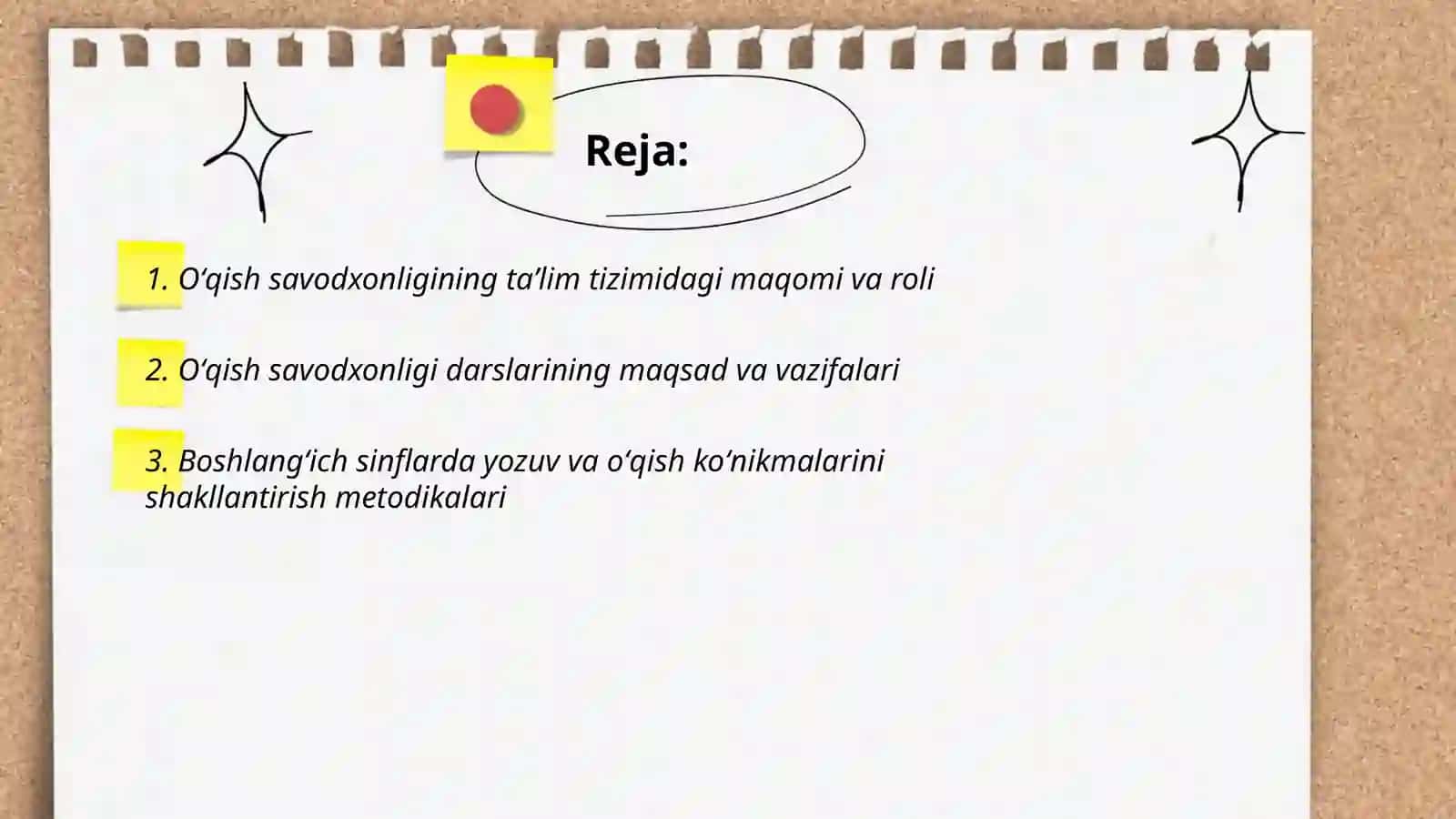 Oʻqish savodxonligi darslari va uning ta'lim tizimida tutgan oʻrni va yondashuvlar 2