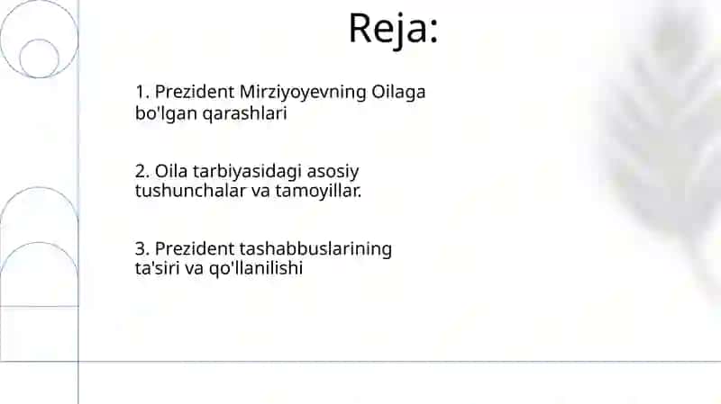 O‘zbеkistоn Rеspublikаsi Prеzidеntining оilа vа оilа tаrbiyasi to‘g‘risidаgi fikrlаri bаyon etilgаn аsаrlаri 2
