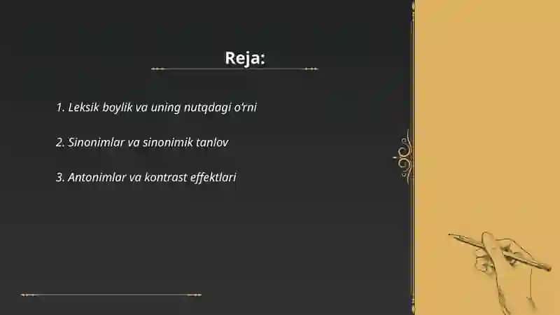 Nutqning boylik va joyaliligi 2