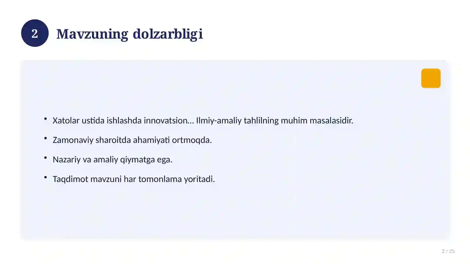 Xatolar ustida ishlashda innovatsion texnologiyalardan foydalanish 2