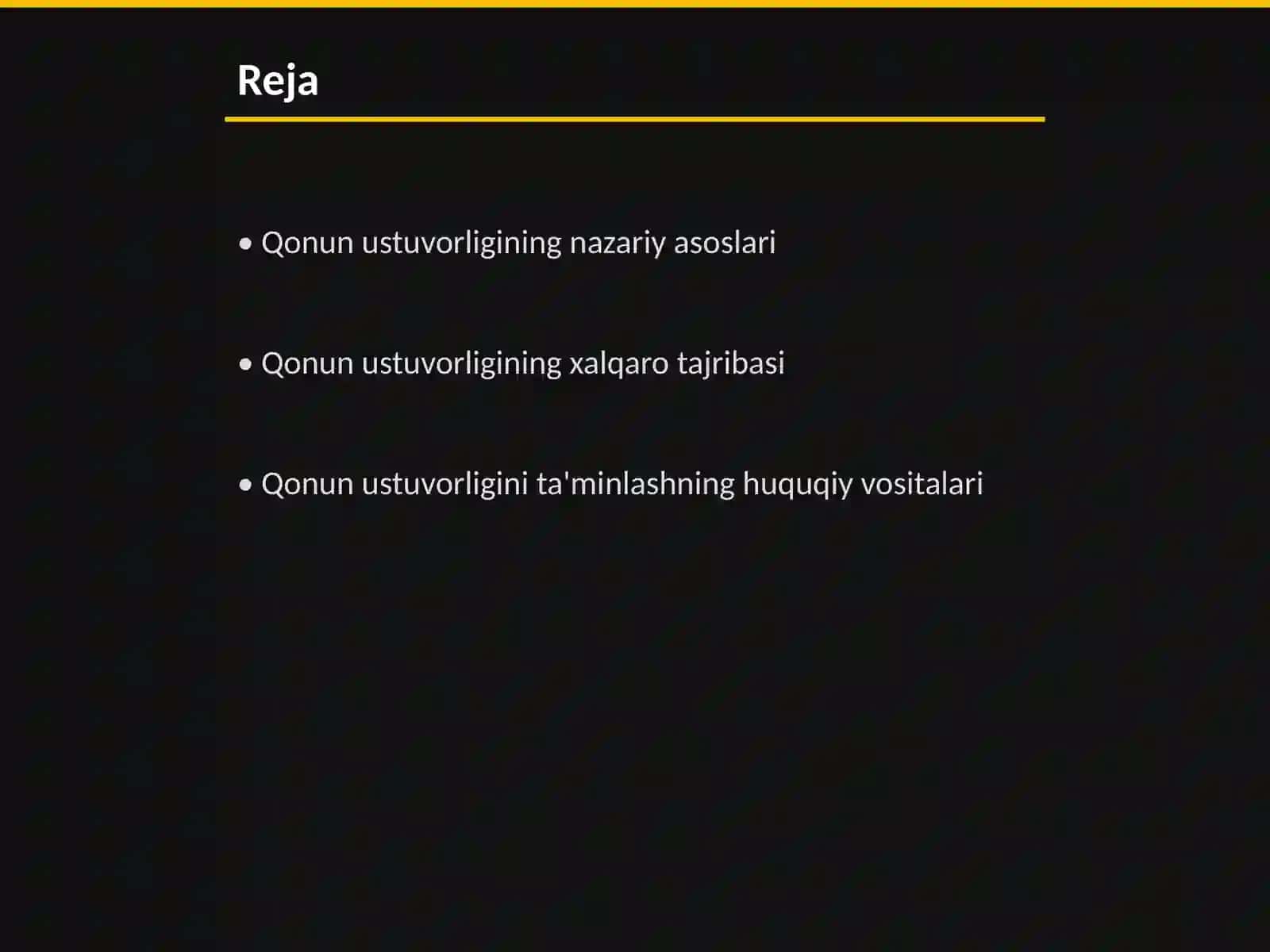 Qonun ustuvorligi ta'minlashning asosiy mezonlari 2