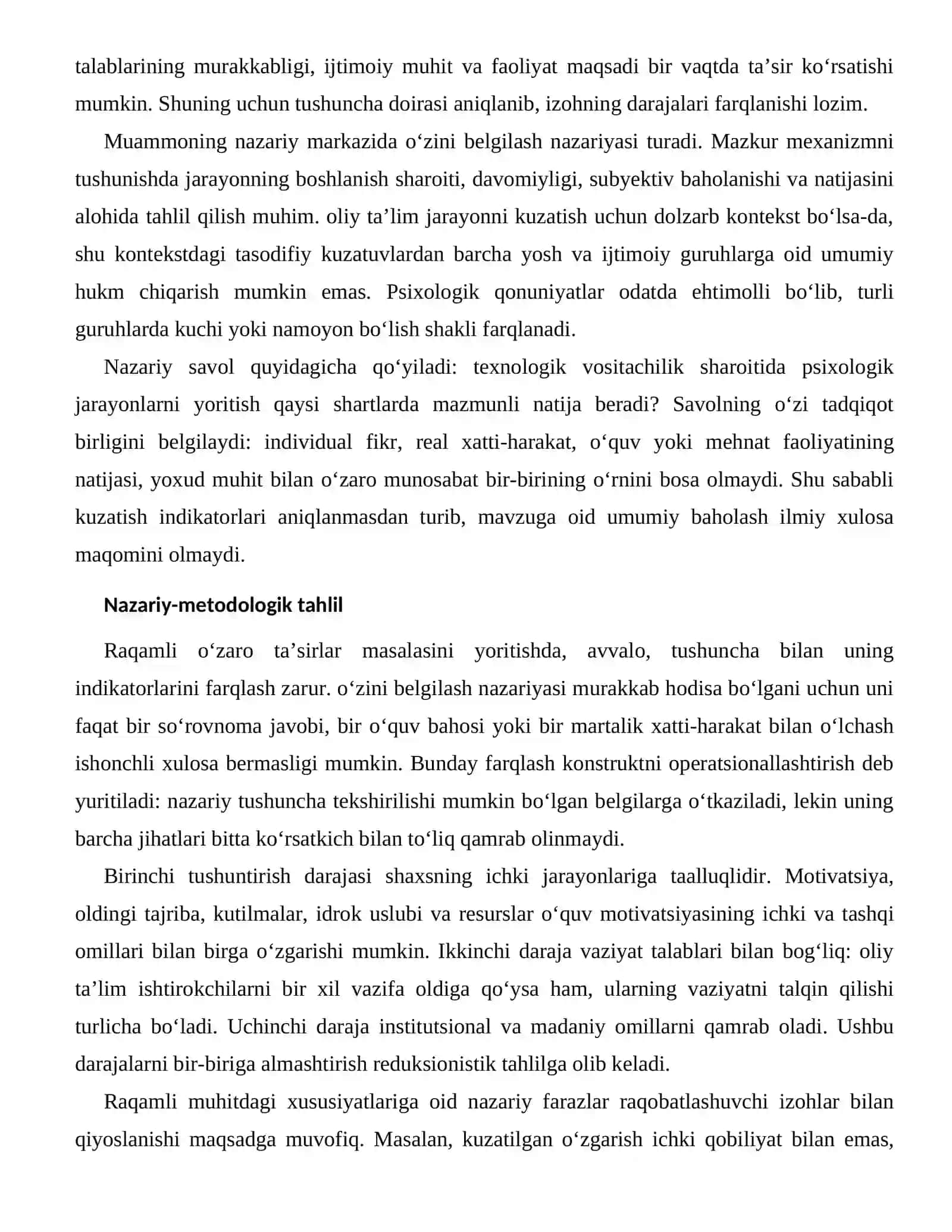 O‘QUV MOTIVATSIYASINING ICHKI VA TASHQI OMILLARI — RAQAMLI MUHITDAGI XUSUSIYATLARI 2