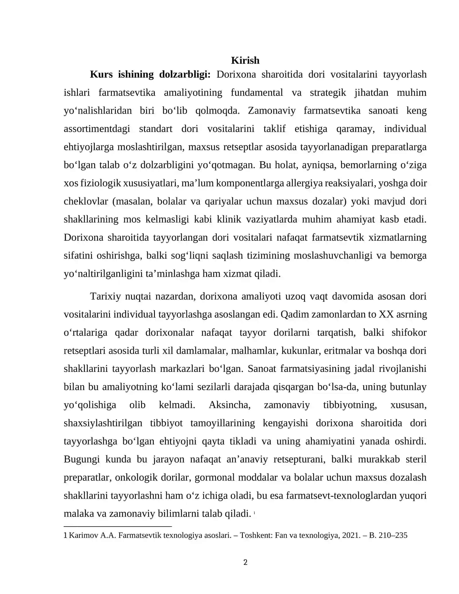 Dorixonada dori vositalarini tayyorlash 2