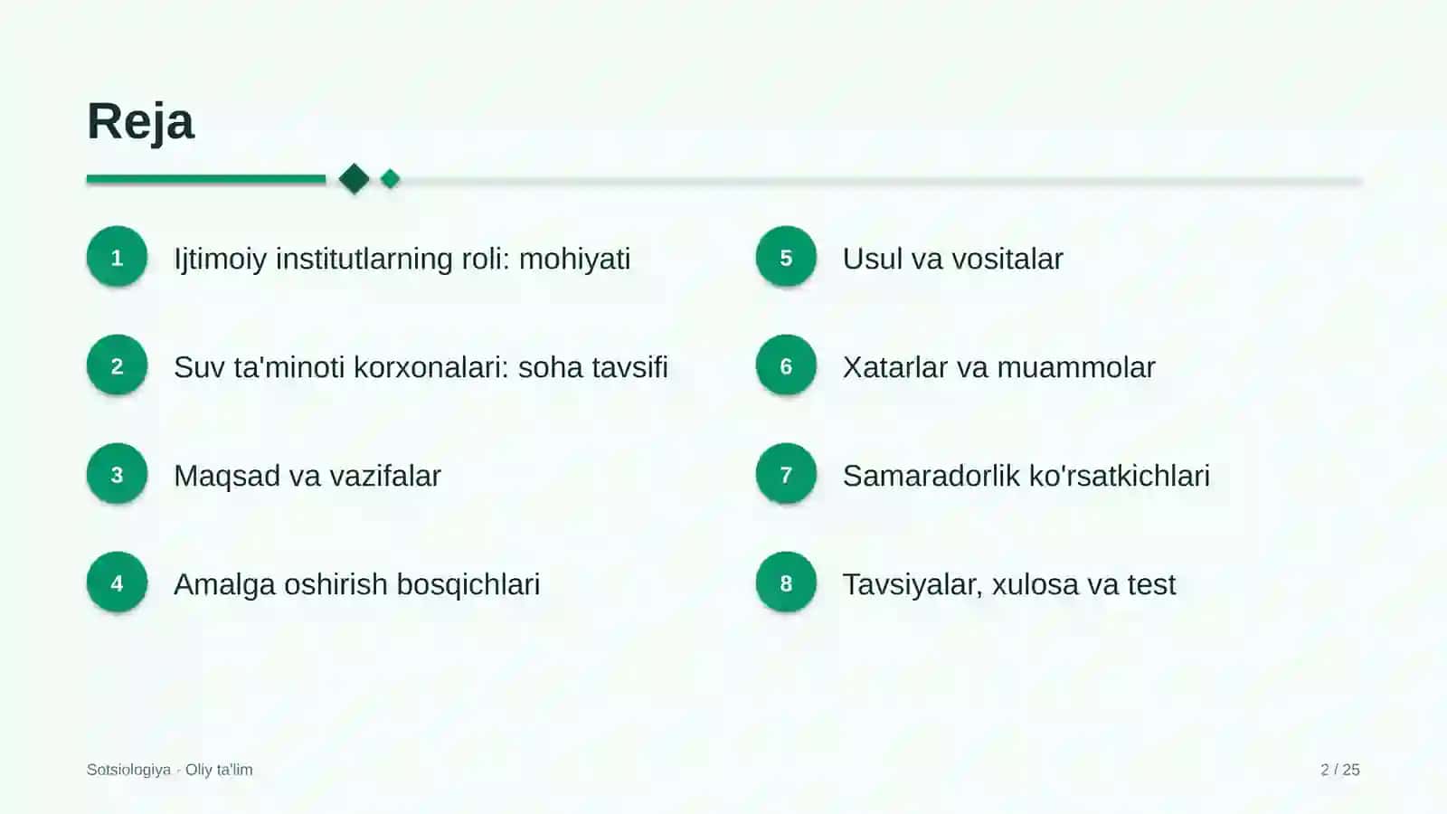 suv ta'minoti korxonalarida ijtimoiy institutlarning roli 6739 2