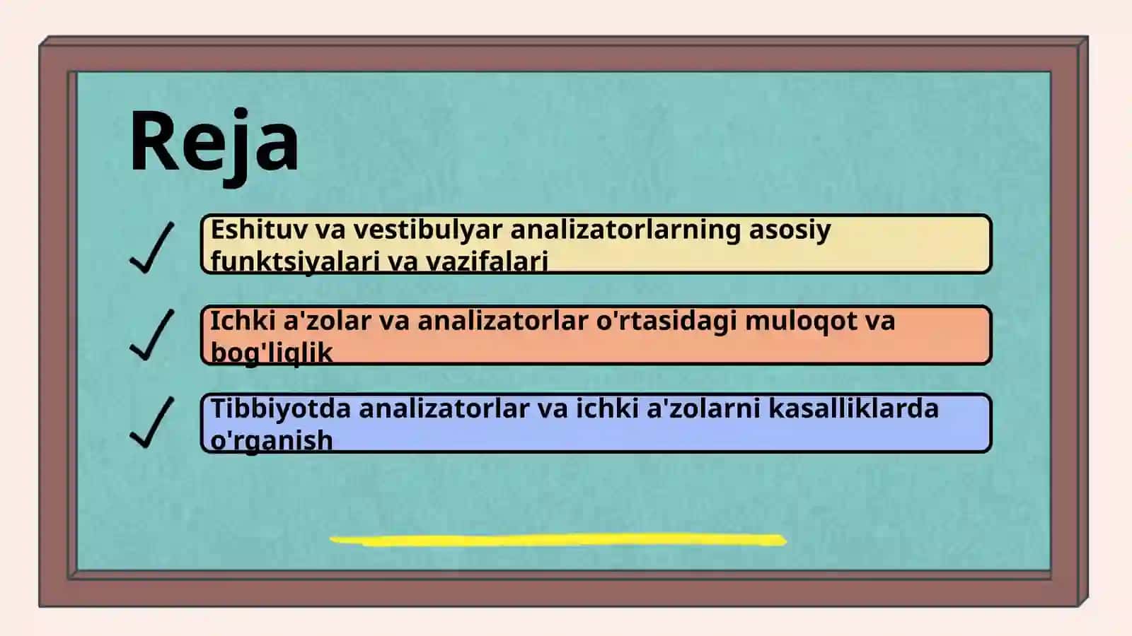 Eshituv va vestibulyar analizatorlar va ichki a'zolarni o'zaro bog'liqligi 2