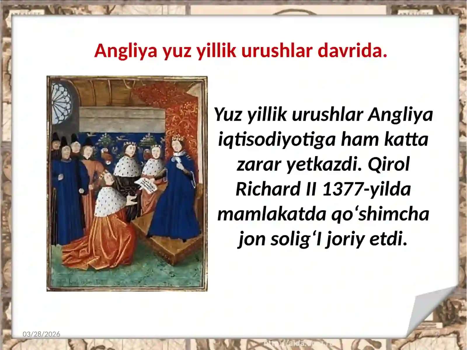 Qirol Richard II iqtisodiyoti 2