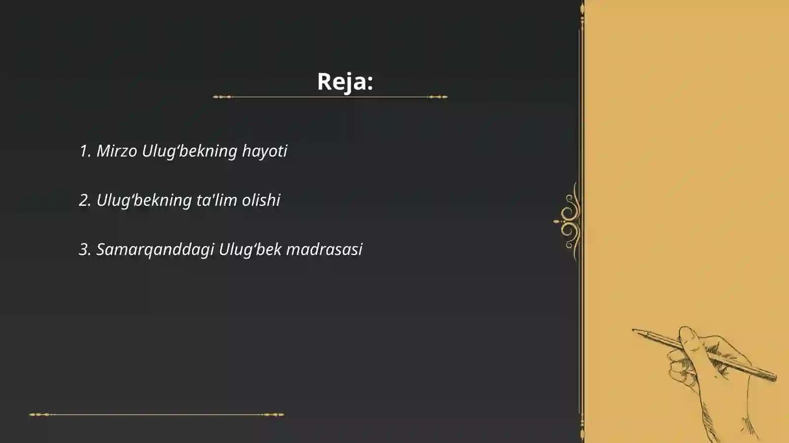 Mirzo Ulug‘bekning hayoti 2