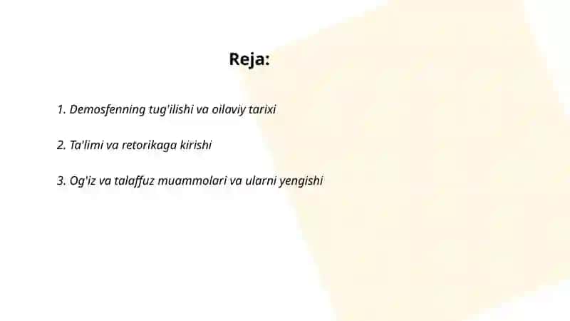 Demosfen hayoti va ijodi 2