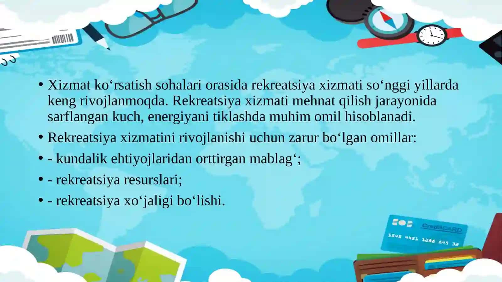 Rekreatsiya va Turizm 2