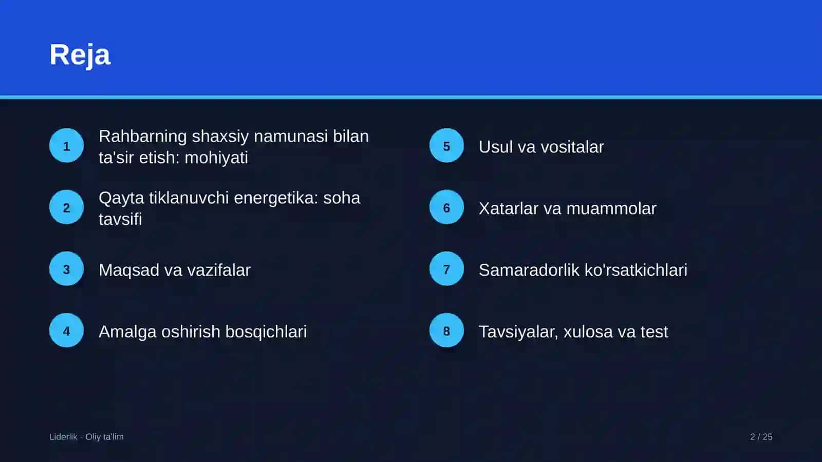 qayta tiklanuvchi energetikada rahbarning shaxsiy namunasi orqali ta'sir etish 4723 2